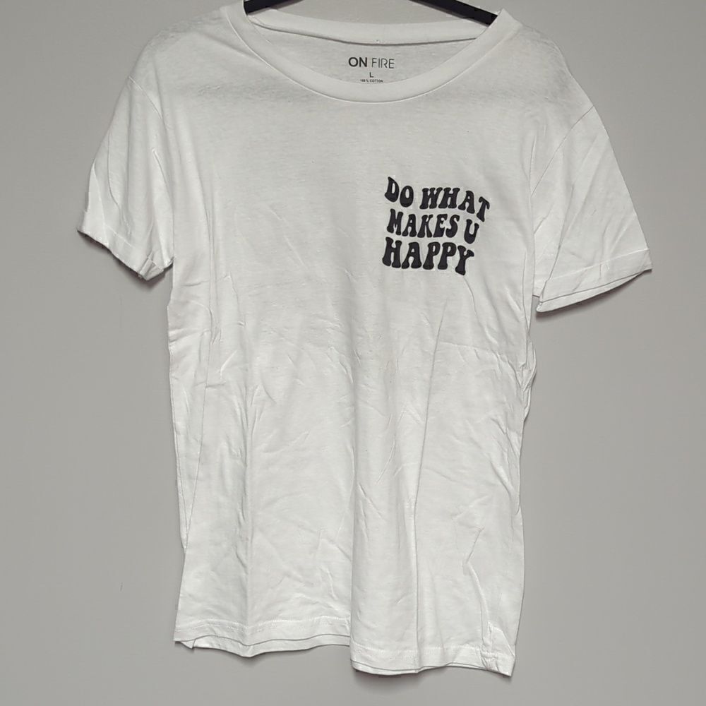 On Fire White Graphic Shirt